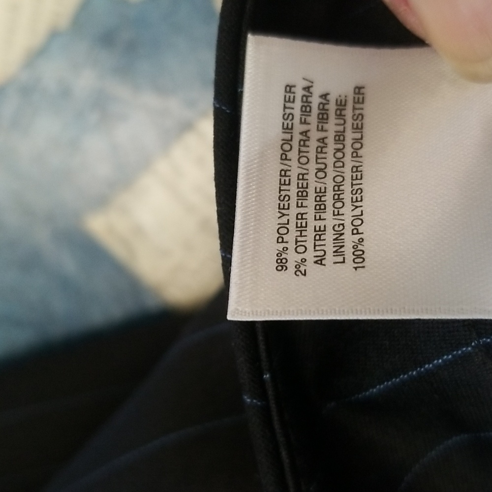 Le Suit Black Blue Pinstripe Suit - Picture 16 of 16